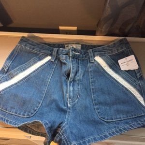 Free People Blue Denim shorts
